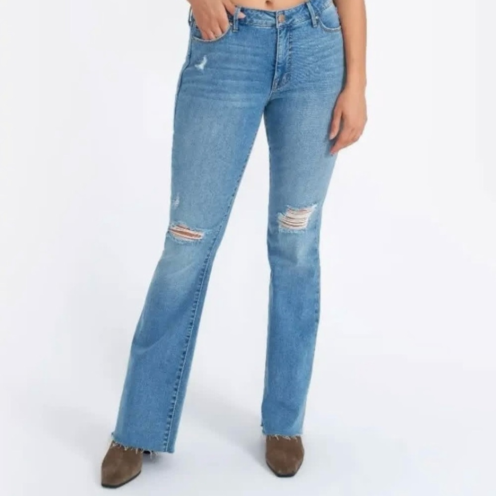 NWT • Seven7 Felicity High Rise Denim Jeans • Slim Flare • Size 4 • Enchanted - Picture 14 of 16